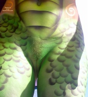 Example: Elaborate Body Paint from Fantasy Fest