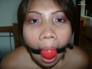 Example: Ballgagging a girl who simply talked too much during sex