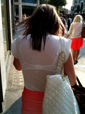 A bra voyeured from back