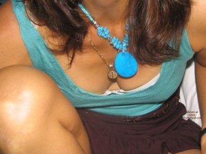 Some necklaces can block a nice downblouse view