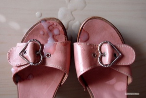 Big mistake: She parked her sandals during one of Igor's parties