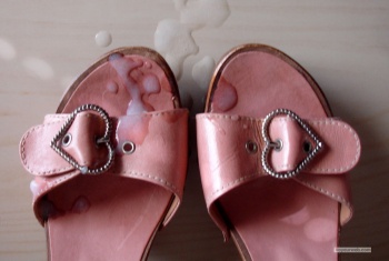 Her sandals were parked at the wrong location!