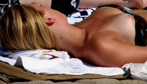 Nipple Slip on the beach