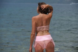 A mesh skirt that is mostly not there